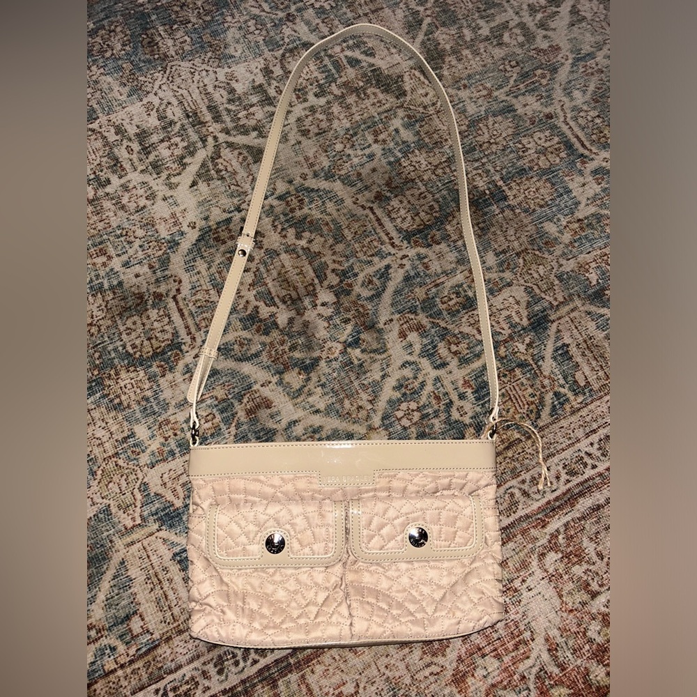 Vera Bradley quilted and patent crossbody